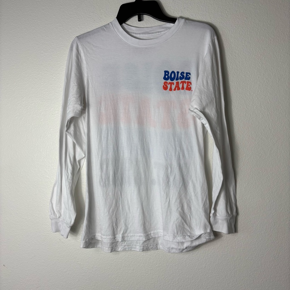 Boise State University Long Sleeve Tee White Ci Sport M